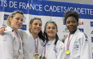 AMBRE SABA CHAMPIONNE DE FRANCE CADETTE ET CAMILLE GUERIN TROISIEME